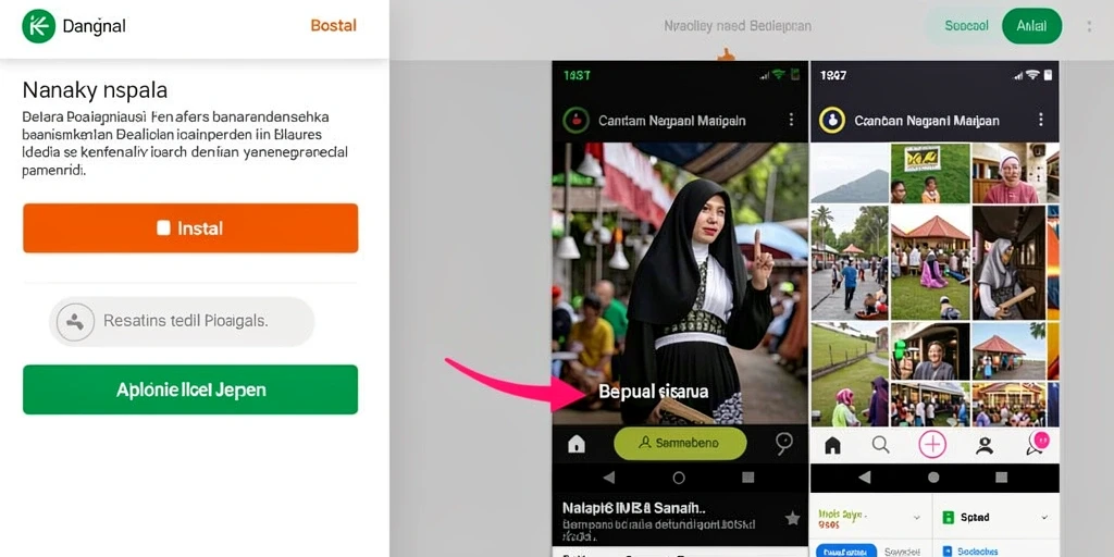 Tampilan menu utama yang menarik dan mudah diakses.