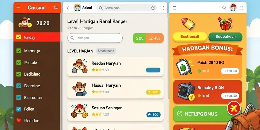 Tampilan grafis yang memukau dan interaktif.