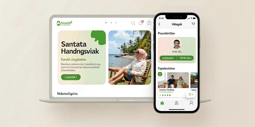 Tampilan antarmuka yang menarik dan modern.