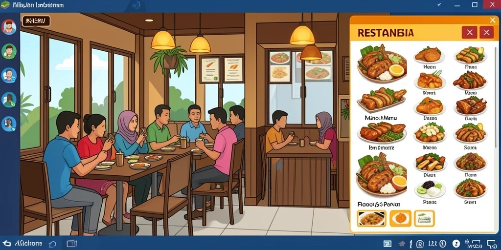 Tampilan karakter yang menarik dan penuh warna.