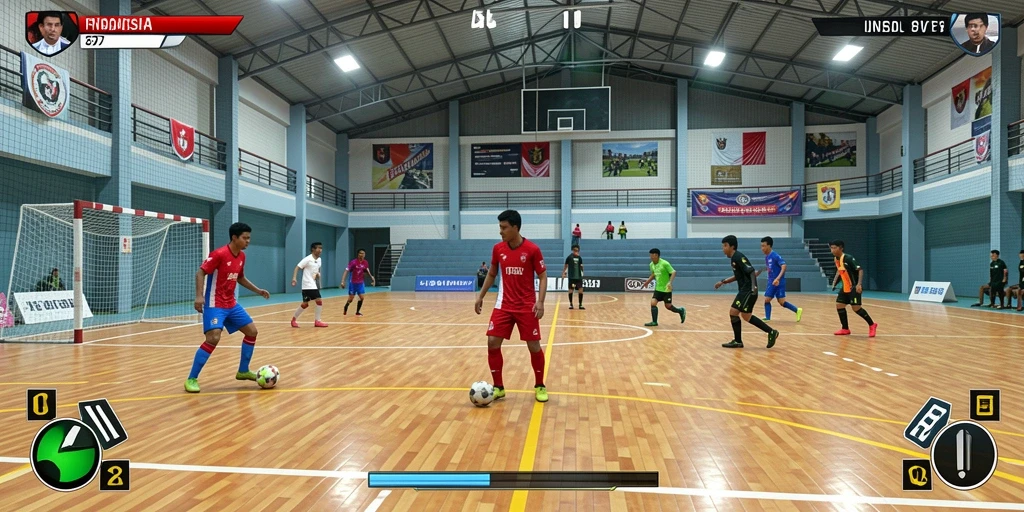 Tampilkan karakter pahlawan utama dalam aksi epik.