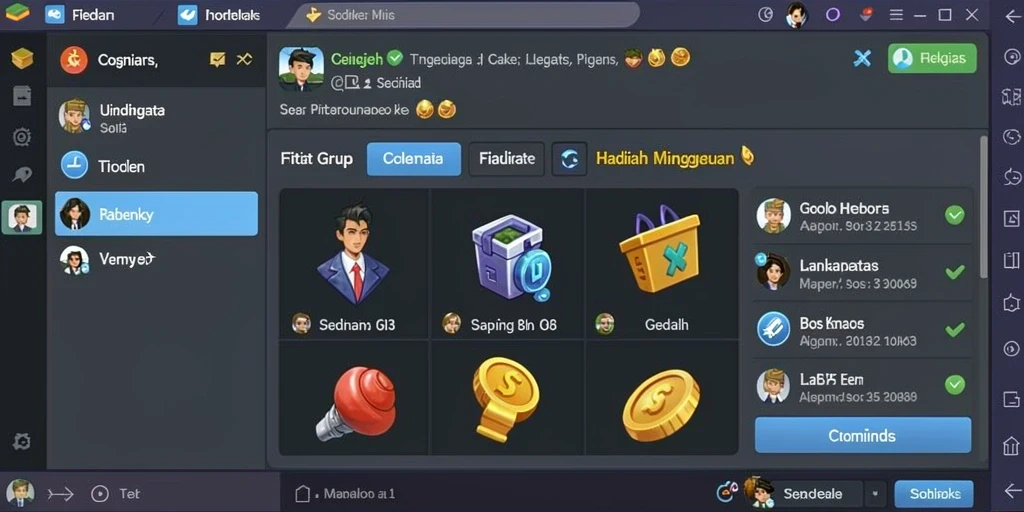 Tampilan antarmuka yang intuitif dan menawan.