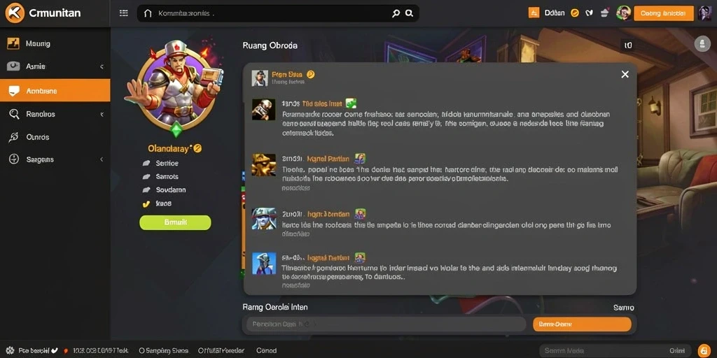 Screenshot menampilkan karakter utama beraksi.