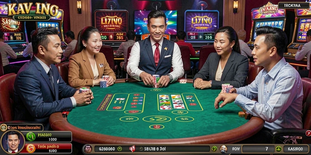 Tampilan awal yang menarik dengan berbagai pilihan karakter.